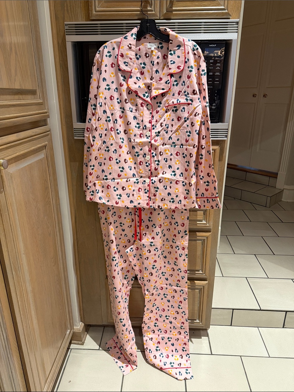 Bed Head Pink / Multi-color Leopard Pajama Set